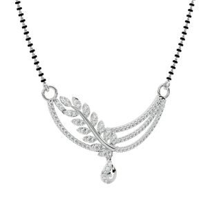 Ruhi Round Diamond Mangalsutra With Chain